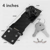 Black Keyed Hasp Lock