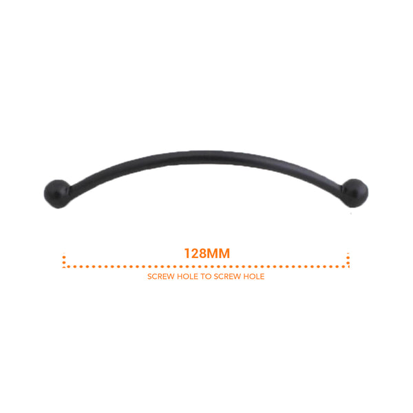 502 128mm Black Coated Pull