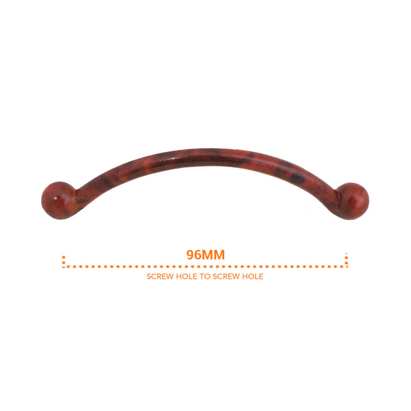 502 96mm Camphor Red Zinc Alloy Pull