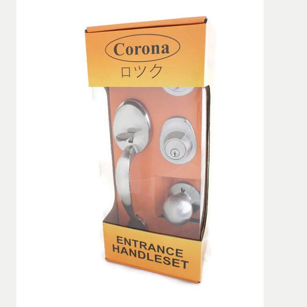 Corona Entrance Lock Handle Set