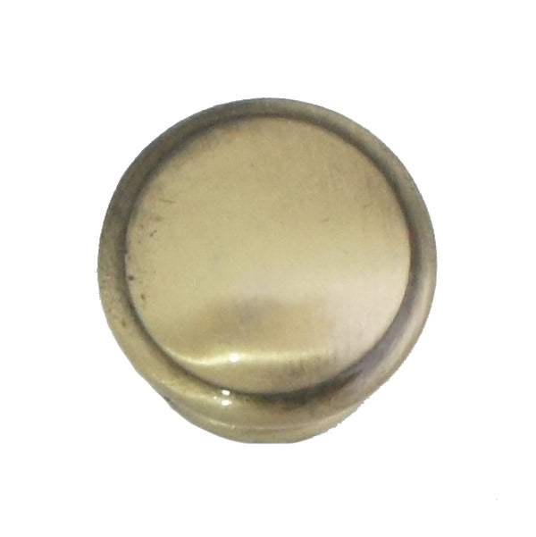 509 Plain Round Antique Brass Knob - Magnificent Marketing (DIY Builders Hardware)