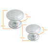 509 Plain Chrome Knob Handle