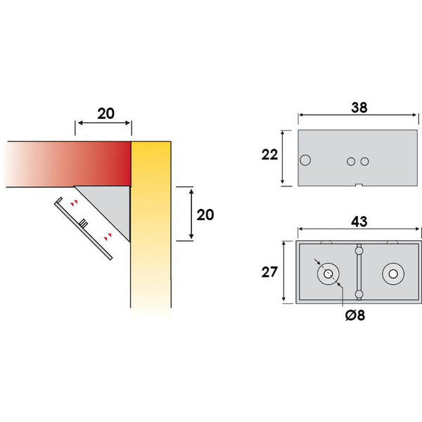 Corner Connector Block