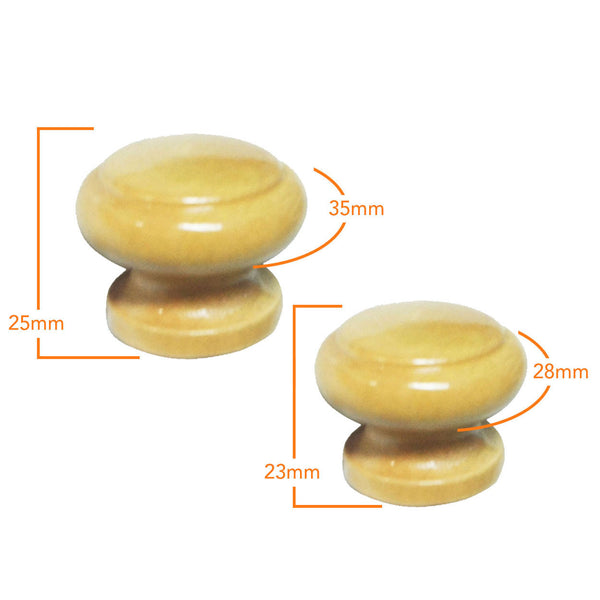 5203 Beech Pine Wooden Knob