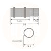 Steel Shelf Support with Rubber
