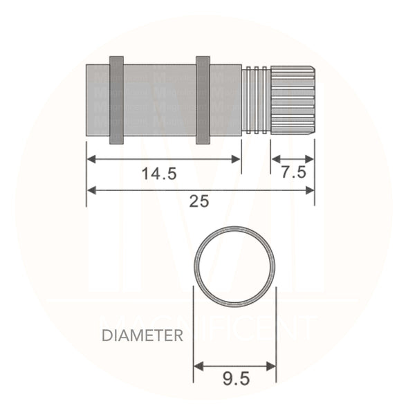 Steel Shelf Support with Rubber