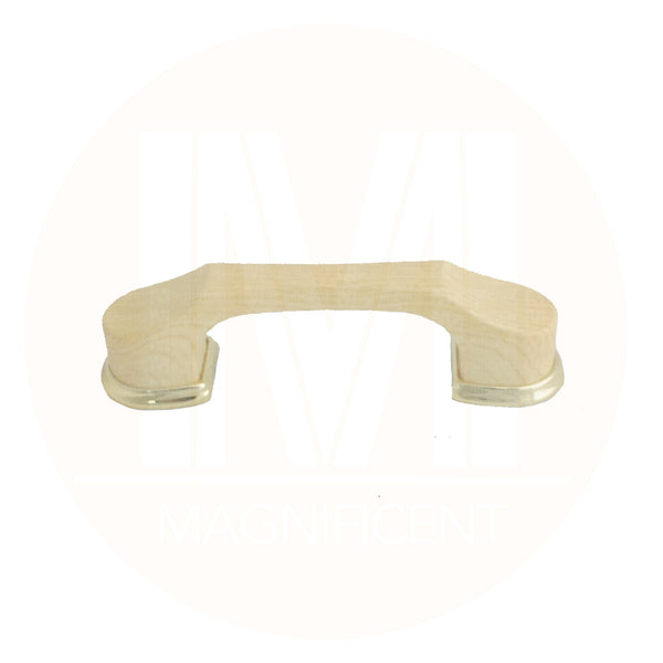 523 Oak with Brass Base Plastic Pull Handle