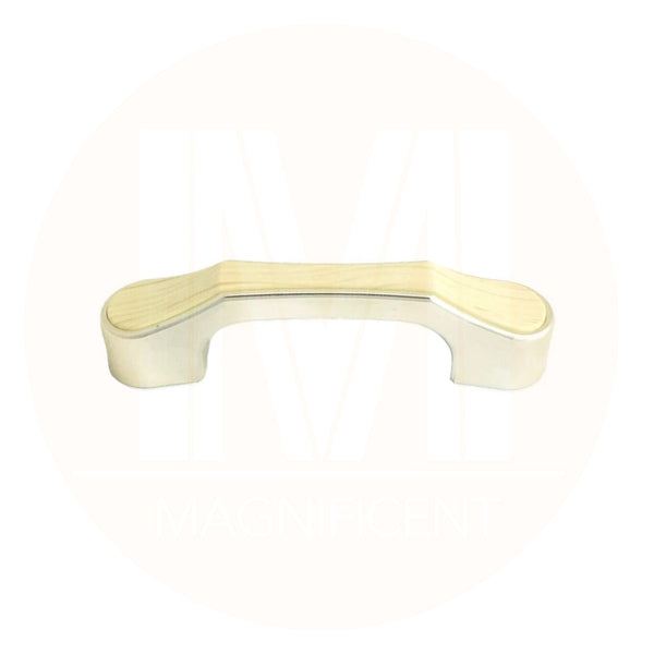 554 Light Oak Wrapped in Brass Plastic Pull Handle