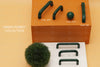 6533 Rounded Green Marble Plastic Knob