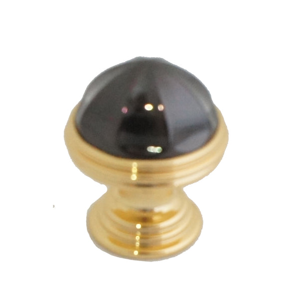 588 Nickel Black Solid Brass Knob