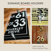 25mm Glass Standoff Sign Board Holder (Stainless)