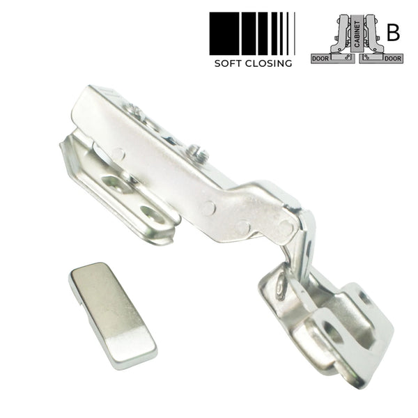 Giano Soft Close Hydraulic Half Overlay Hinge