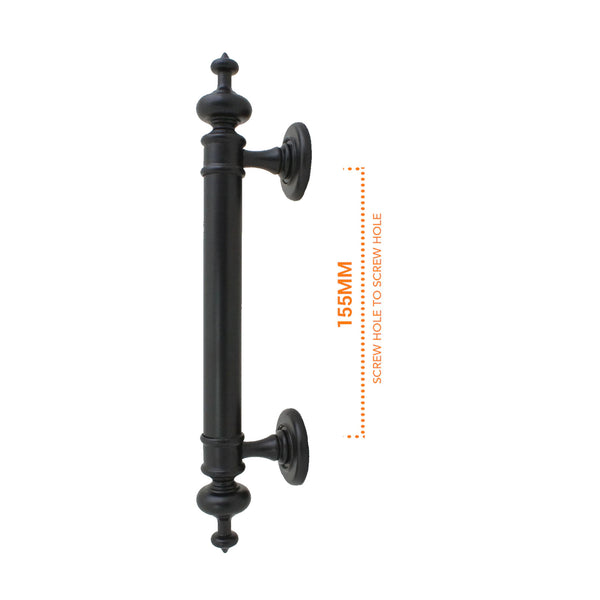 6100 Black Decorative Door Handle