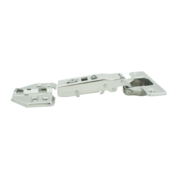 Giano Stainless Hydraulic Clip On Full Overlay Hinge