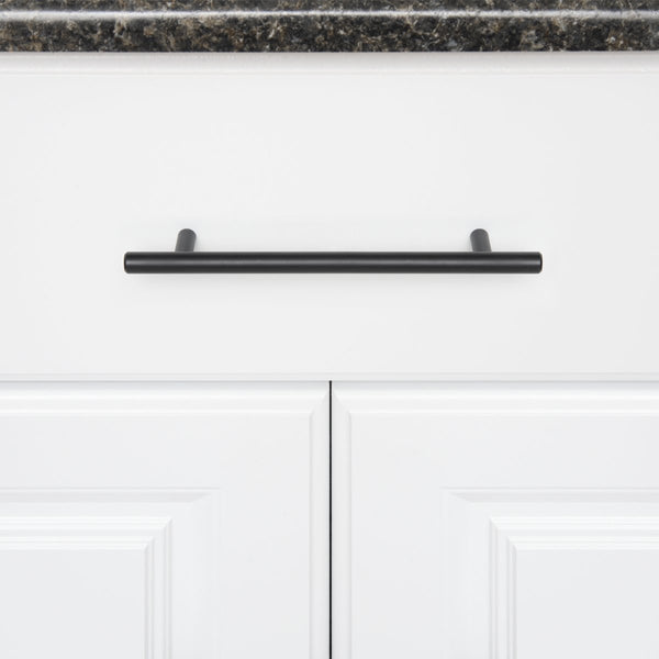 7925 Matte Black Hollow T Bar Handle