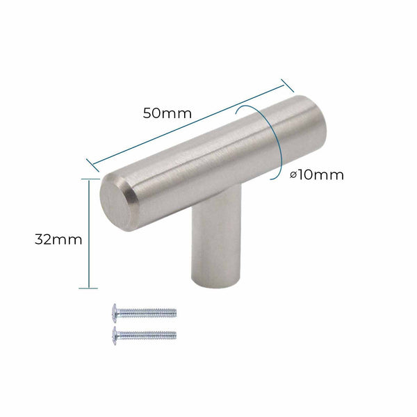 7925 Stainless Hollow T Bar Knob