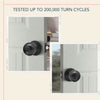 Corona Black Tubular Entrance Keyed Lock