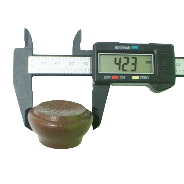 6450 Walnut Plastic Knob