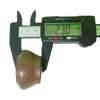 6450 Walnut Plastic Knob