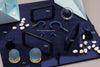 1230 Plain Blue Plastic Knob