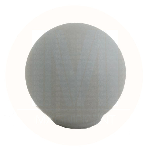 6533 Rounded Matt Gray Plastic Knob