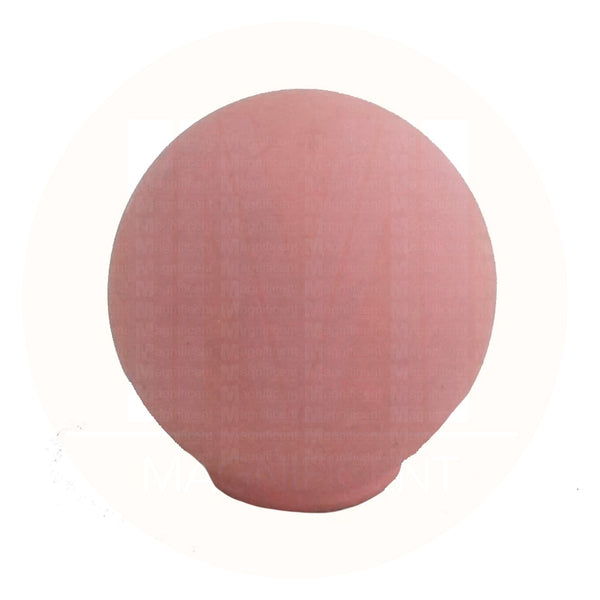 6533 Rounded Matt Pink Plastic Knob