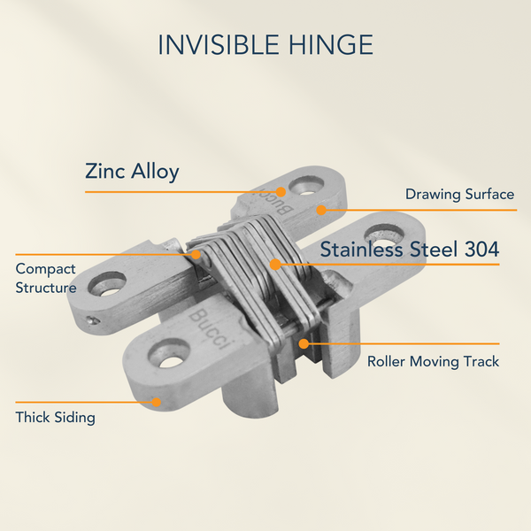 Bucci Stainless 304 Invisible Hinge