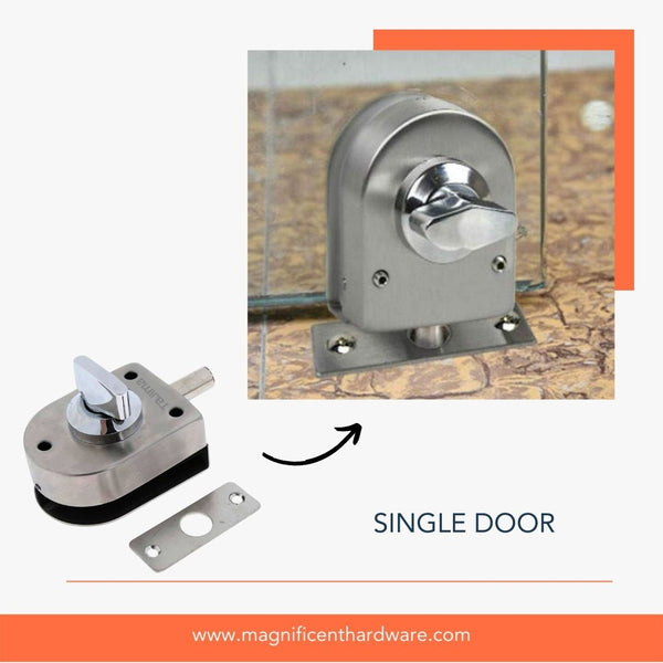 Tajima Frameless Double Glass Door Lock