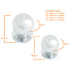 714 Plain Chrome Knob Handle