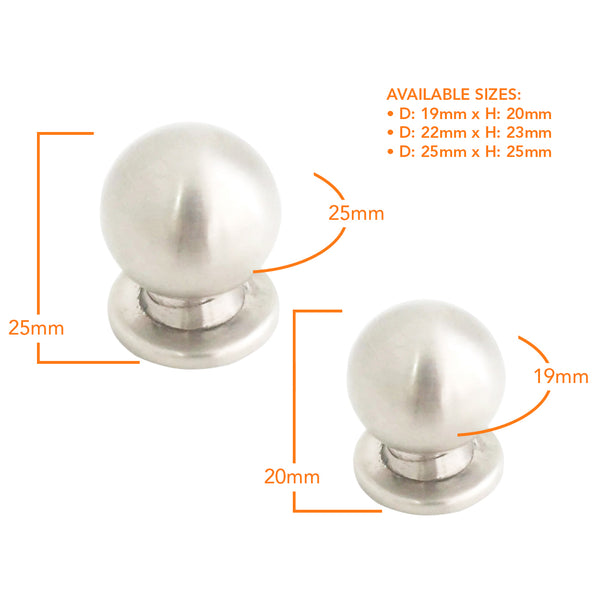 714 Round Stainless Knob