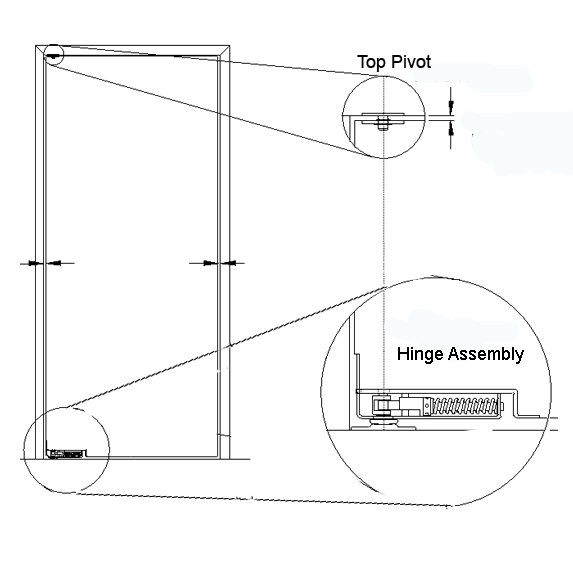 Corona Floor Hinge