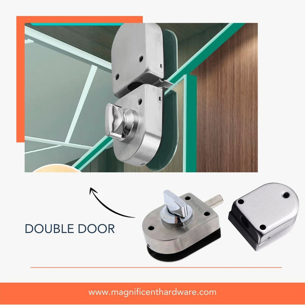 Tajima Frameless Double Glass Door Lock