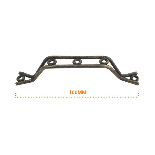 7246 100mm Cabinet Handle Antique brass