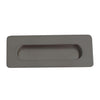 7872 Rectangle Black Flush Pull