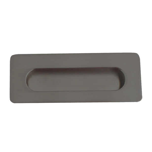 7872 Rectangle Black Flush Pull