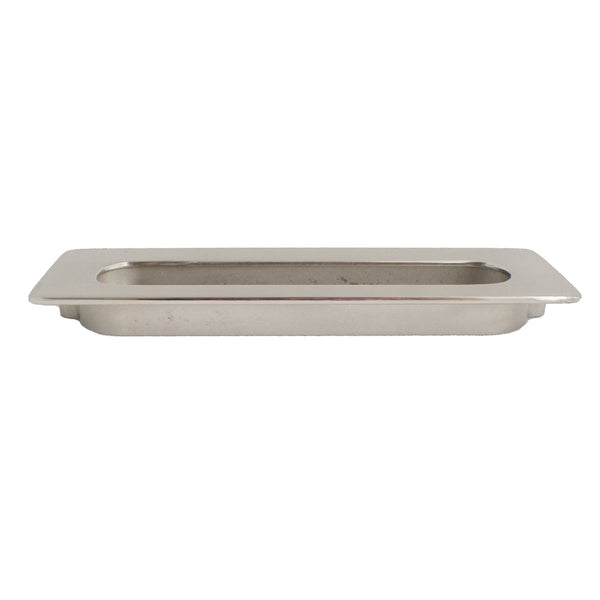 7872 Rectangle Satin Nickel Flush Pull - Magnificent Marketing (DIY Builders Hardware)