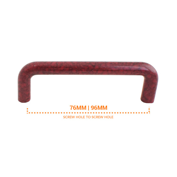 7903 Dark Red Marble Pull Handle