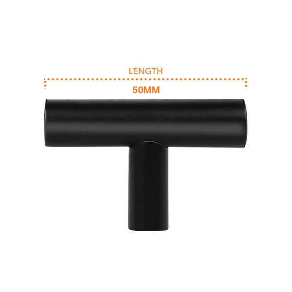 7925 Matte Black Hollow T Bar Knob