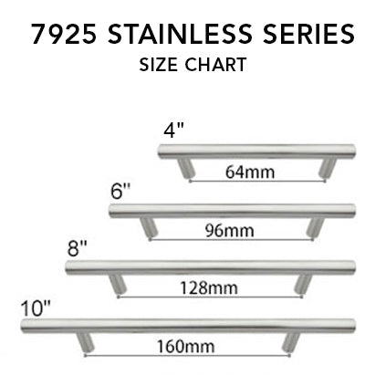 7925 Stainless Hollow T Bar Handle