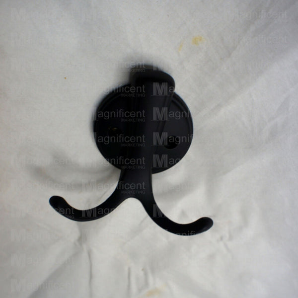 Black Powder Coated Coat and Hat Hooks