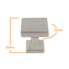 8018 Square Stainless Knob