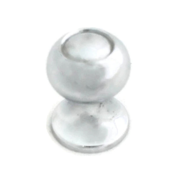 8040 Plain Chrome Knob Handle