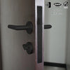 Corona Mortise Lockset Black