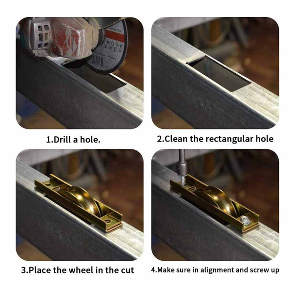 80S U-Groove Concealed Gate Roller