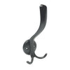 Black Powder Coated Coat and Hat Hook