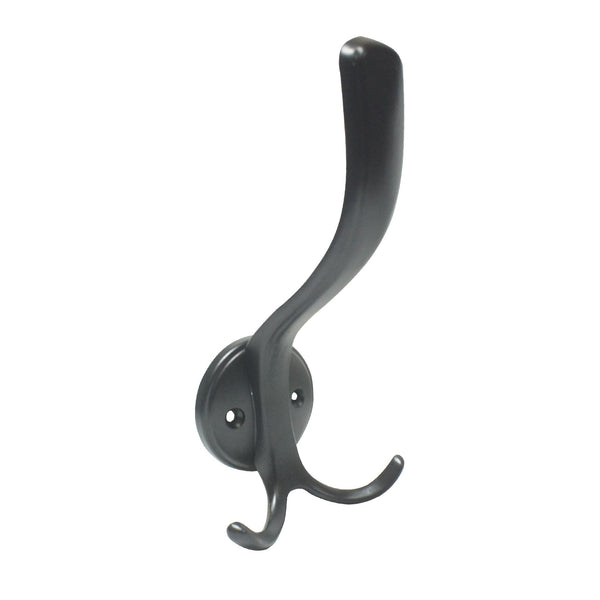 Black Powder Coated Coat and Hat Hook