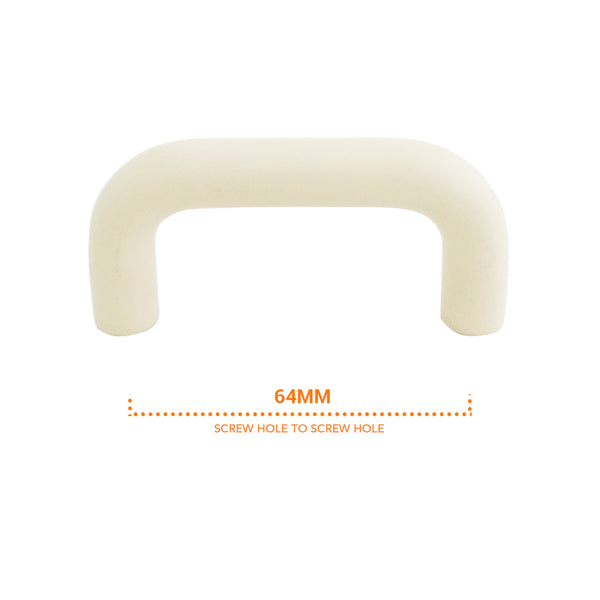8264 Matt Almond Plastic Pull Handle
