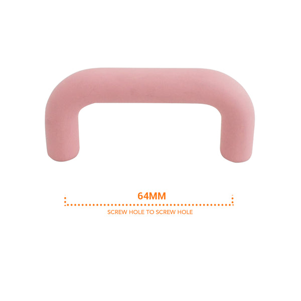 8264 Matt Pink Plastic Pull Handle