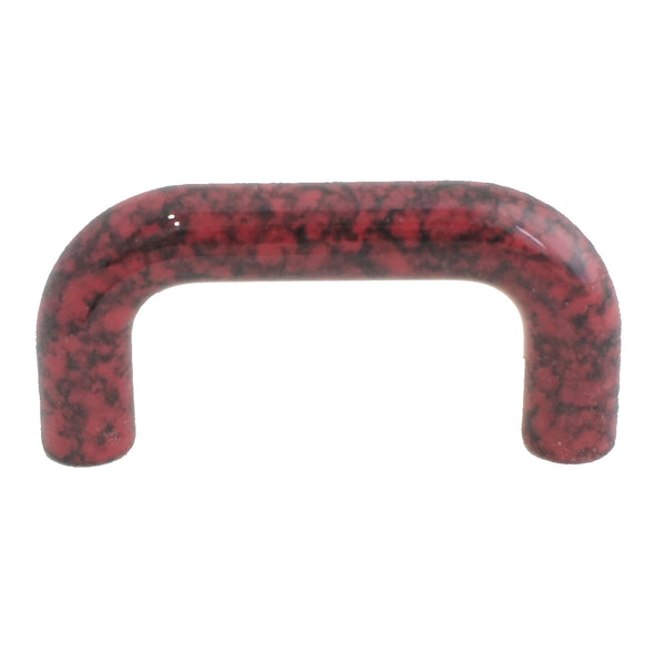 8296 Dark Red Marble Plastic Pull Handle - Magnificent Marketing (DIY Builders Hardware)