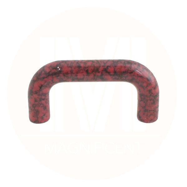 8296 Dark Red Marble Plastic Pull Handle